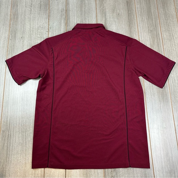 Chick Fil A Polo Shirt Men’s Size M Dark Red Burgundy Maroon Stretch - Picture 7 of 8